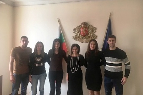 СТУДЕНТИ ОТ НАЦИОНАЛНА СПОРТА АКАДЕМИЯ „ВАСИЛ ЛЕВСКИ“ ПОСЕТИХА МИНИСТЕРСТВО НА МЛАДЕЖТА И СПОРТА