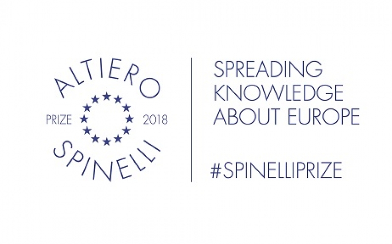 ПОКАНА ЗА ПРЕДСТАВЯНЕ НА КАНДИДАТУРИ ЗА НАГРАДАТА  „ALTIERO SPINELLI ЗА ОБЩУВАНЕ 2018“