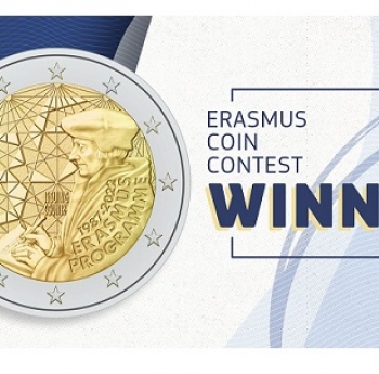 ПОБЕДИТЕЛЯТ В КОНКУРСА ЗА ВЪЗПОМЕНАТЕЛНА МОНЕТА ПО СЛУЧАЙ 35 ГОДИНИ #ERASMUSPLUS